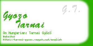 gyozo tarnai business card